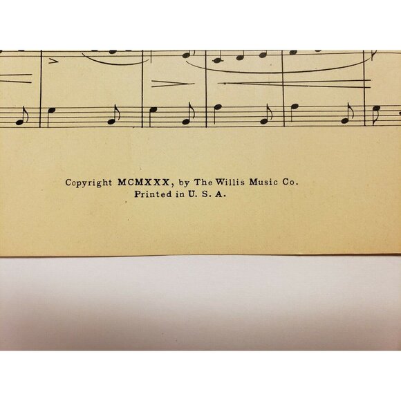 Sheet Music-"Castanets and Tambourines" by John Thompson, 1930, vintage - Picture 3 of 3